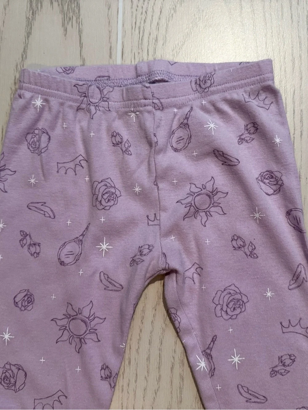 Disney‎ Princess Carter’s Pajama Set 3T Purple Belle Cinderella Rapunzel